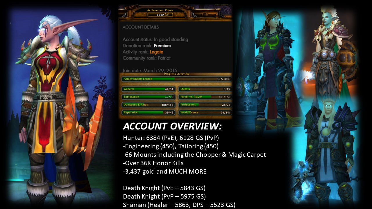 Buy WoW Warmane Lordaeron Accounts, Gold & Boosting