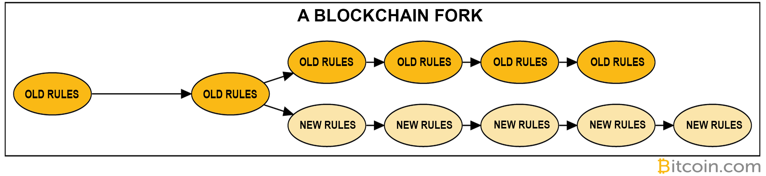 Bitcoin hard fork history: both a split and a growth