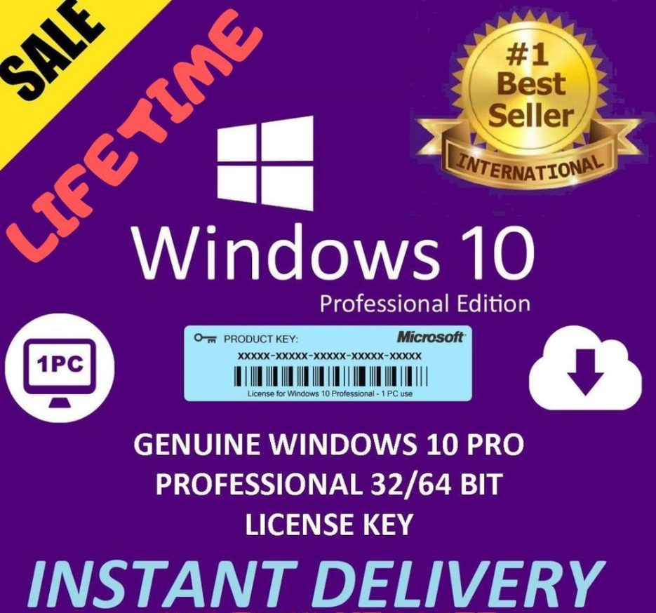 Windows 10 Pro Lifetime Key / License - Delta Keys India