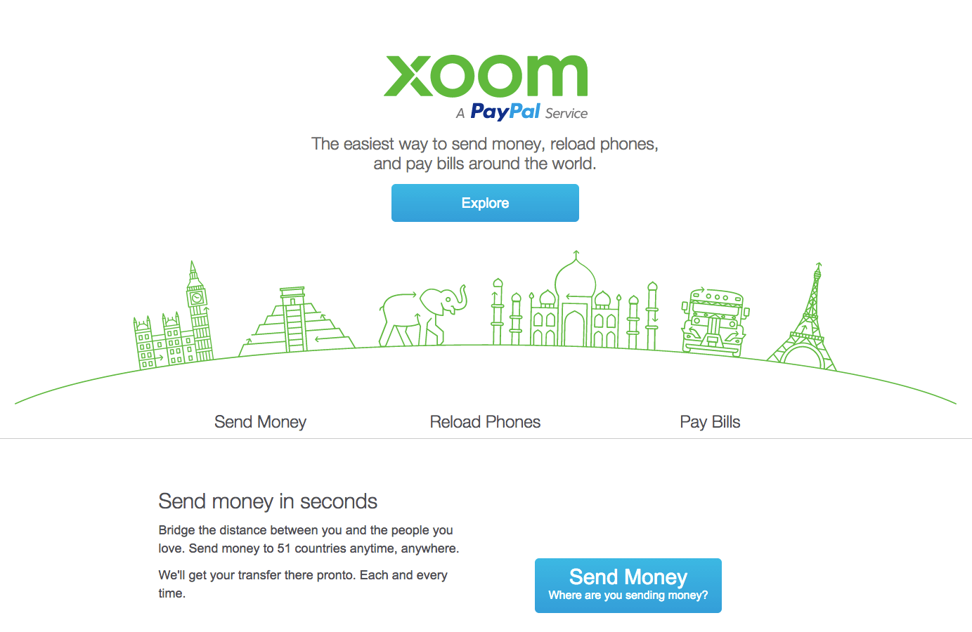 Xoom referral code 25 reward bonus paid to your PayPal after a first transfer