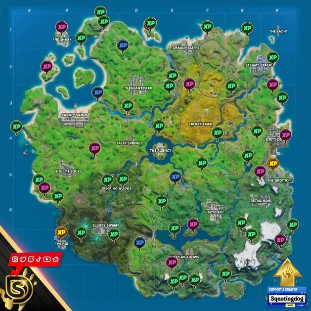 Fortnite Season 3 XP Coin Locations - Maps for All Weeks! - Pro Game Guides