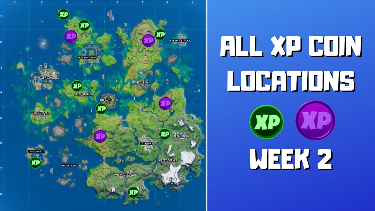 Fortnite: Every Gold XP Coin Location (Season 3 Week 8)