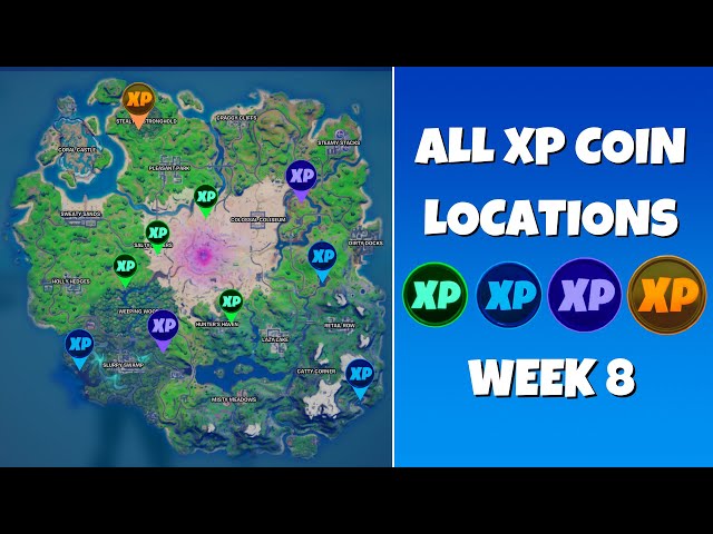 Fortnite Chapter 2 | Season 5 | Week 8 XP Coins Locations - Pro Game Guides